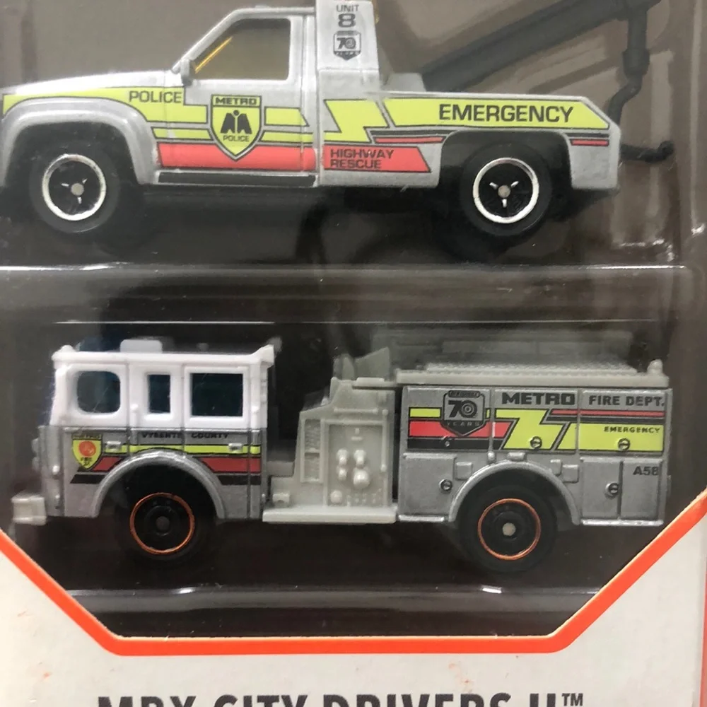 Matchbox MBX City Drivers II- 5 car Set - Multicolor